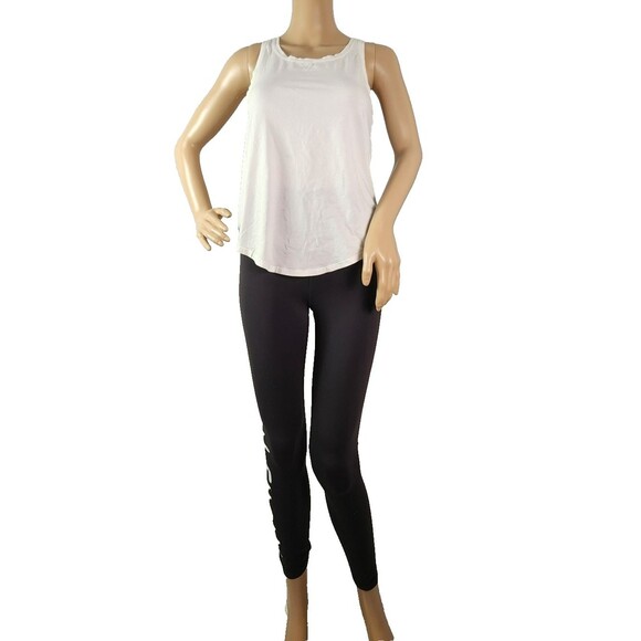 LULULEMON Bright White Lightweight Cotton Racerback Layering Loose Top Sz 4 - Picture 1 of 6